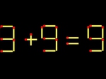 Thử tài IQ: Di chuyển một que diêm để 9+9=9 thành phép tính đúng