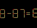Thử tài IQ: Di chuyển một que diêm để 8-87=8 thành phép tính đúng