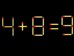 Thử tài IQ: Di chuyển một que diêm để 14+8=9 thành phép tính đúng
