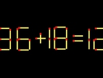 Thử tài IQ: Di chuyển một que diêm để 86+18=12 thành phép tính đúng