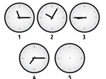 Người thông minh có tìm ra được đồng hồ số 5 chỉ mấy giờ?
