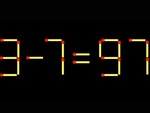 Thử tài IQ: Di chuyển một que diêm để 3-7=97 thành phép tính đúng