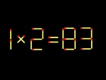 Thử tài IQ: Di chuyển một que diêm để 1x2=83 thành phép tính đúng