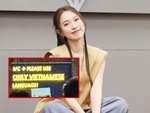 Xôn xao MC Khánh Vy bị nhắc dùng tiếng Việt trong fanmeeting của Jisoo