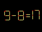 Thử tài IQ: Di chuyển một que diêm để 9-8=17 thành phép tính đúng