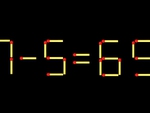 Thử tài IQ: Di chuyển một que diêm để 7-5=69 thành phép tính đúng