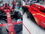 Fan phát cuồng với xe Ferrari F1 được làm từ 400.000 mảnh lego