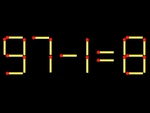 Thử tài IQ: Di chuyển một que diêm để 97-1=8 thành phép tính đúng