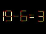 Thử tài IQ: Di chuyển một que diêm để 19-6=3 thành phép tính đúng