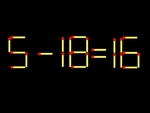 Thử tài IQ: Di chuyển một que diêm để 5-18=16 thành phép tính đúng