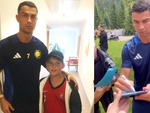 Ronaldo mang 16 vệ sĩ vẫn bị fan nhí tìm đến tận phòng khách sạn