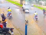 Bạn gái của tên trộm bị bắt vì xe máy hư