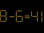 Thử tài IQ: Di chuyển một que diêm để 8-6=41 thành phép tính đúng