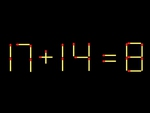 Thử tài IQ: Di chuyển một que diêm để 17+14=8 thành phép tính đúng