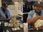 Floyd Mayweather hài hước đếm tiền trên máy bay riêng đáp trả chỉ trích