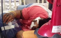 Nữ kế toán trường quốc tế bị tạt axit trên đường