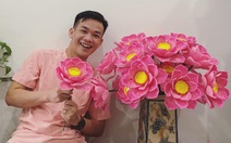 Gần 20 triệu đồng một bình hoa bằng len ngày cận Tết, chủ tiệm làm không kịp