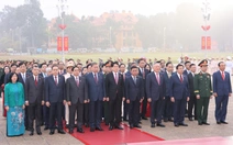 Lãnh đạo Đảng, Nhà nước, đại biểu dự Đại hội XIV của Đảng vào lăng viếng Chủ tịch Hồ Chí Minh