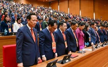 Đại biểu Đại hội XIV của Đảng dành 1 phút mặc niệm tưởng nhớ cố Tổng Bí thư Nguyễn Phú Trọng