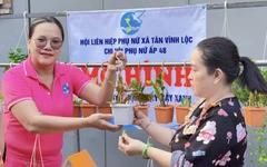 Đổi pin đã sử dụng lấy cây xanh, lan tỏa lối sống xanh ở Tân Vĩnh Lộc