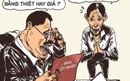 Bằng thiệt bằng giả đâu có quan trọng sếp ơi