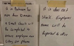 Kiểm tra nhân viên văn phòng bằng… “mùi hôi” sau khi đi vệ sinh