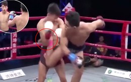 Đá lén khi "chào hỏi", võ sĩ Trung Quốc thắng 'bẩn' đối thủ sau một giây