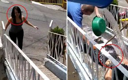 Cô gái được 'khử trùng tận răng' khi đi siêu thị về