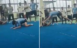 Thanh niên nhảy biểu diễn giống hệt ễnh ương