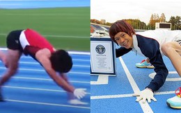 Clip thanh niên Nhật lập kỷ lục Guinness 'chạy như chó'
