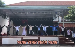 'Chết cười' với 'How you like that' phiên bản tập thể học sinh 'quẩy' khắp trường