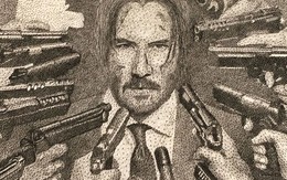 Vẽ John Wick bằng 12.000 cái đinh và 3km dây, bán giá 136 triệu đồng