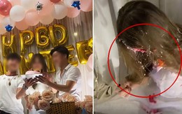 Bị úp bánh kem đến mức 'cúi đầu' trong ngày sinh nhật, hội con gái 'tức dùm' nạn nhân: 'Tốn tiền make up, mua đầm đẹp để chi?'