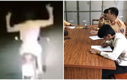 Chàng trai mặc váy hường chạy xe máy buông tay bị phạt 9 triệu đồng