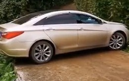 Tài xế trổ tài quay đầu ôtô trên đường hẹp 3m