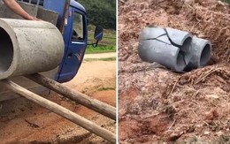 Màn hạ ống bê-tông mất gọn ngày lương