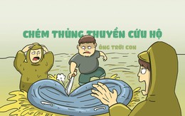 'Ông trời con' chém thủng thuyền cứu hộ vì mượn không cho