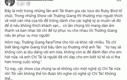 Trường Giang khóc nức nở khi nhắc đến Chí Tài