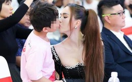 Ngọc Trinh nhận gạch đá vì hôn môi bé trai