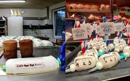 Tiệm bánh Đức gây sốt với chiếc bánh hình ống tiêm vắc-xin