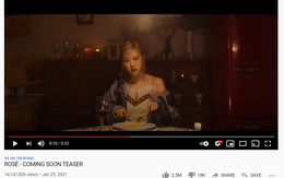 'Teaser coming soon' của Rosé đứng Top lượt xem nghệ sĩ nữ Kpop