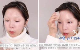 Cận cảnh màn biến hình từ gái Hàn xinh đẹp thành em bé đáng yêu