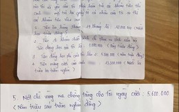 Chồng lập biên bản đòi vợ trả tiền nuôi ăn học mới cho ly hôn