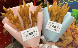 Siêu phẩm 'bó hoa chân gà' làm quà 8-3 đốn tim dân mạng