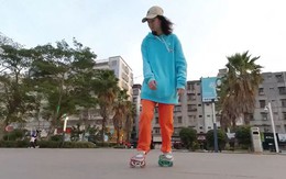 Cô gái bị cấm thi đấu do kỹ năng trượt ván quá điêu luyện