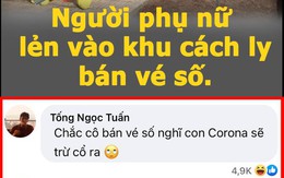Vua Còm 13/3: Lẻn vào phòng bệnh nhân COVID-19 để...  bán vé số