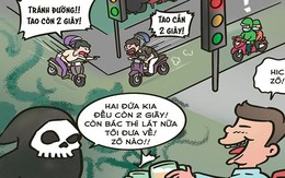 Đi đâu mà vội mà vàng, mà vấp phải đá, mà phạm... luật giao thông?!