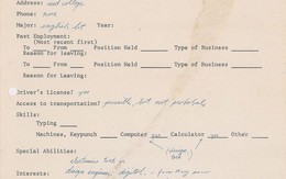 Đơn xin việc của Steve Jobs có giá hơn 4,6 tỉ đồng