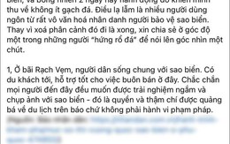 Cộng đồng mạng phản ứng travel blogger bênh vụ sống ảo với sao biển