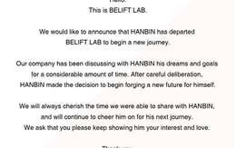 Thực tập sinh Kpop - Hanbin rời công ty quản lý cũ dù chưa debut